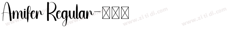 Amifer Regular字体转换